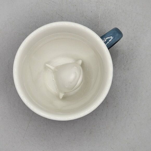 Creature Cup Shark Sea Animal 3D Peek A Boo Blue Coffee Tea Mug Ceramic Novelty - Picture 7 of 10